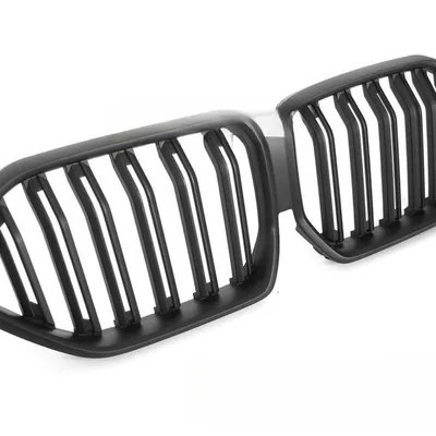 Grill BMW X6 G06 2019–2023 Sport Matt Black Double Bar z miejscem na kamerę