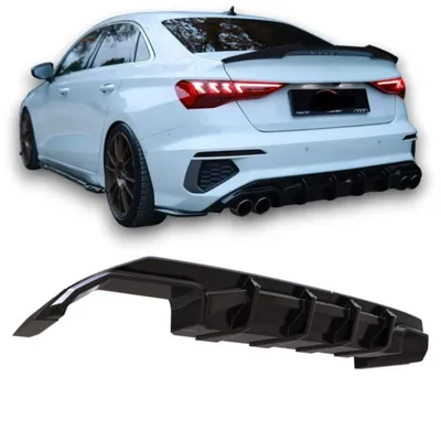 Dyfuzor tylny audi s3 8y sedan 20-24 gloss black