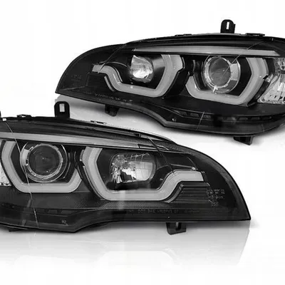Lampy Reflektory BMW X5 E70 07-13 DRL BLACK 3D