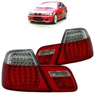 Zestaw Lamp Tylnych LED Red Clear BMW 3 E46 przed liftem 1999-2003