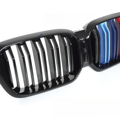 Grill Sport Glossy Black Tri-Colour Double Bar do BMW X3 G01 LCI / X4 G02 LCI 2021–2025