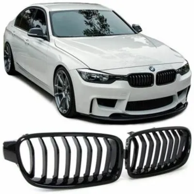Grill bmw f30 f31 11-18 gloss black single line