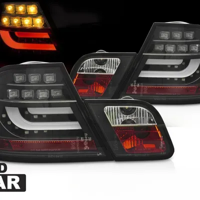 Lampy tylne LED Black BMW E46 Coupe 2003–2006 – Komplet L+P