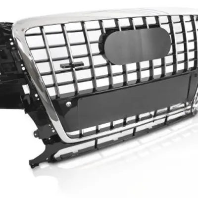 Grill Atrapa Przednia S-Style Czarno-Chrom Audi Q5 8R (08-12) PDC Standard