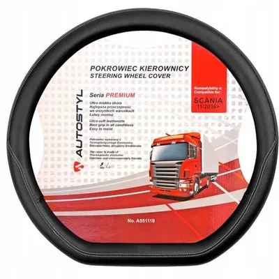 Pokrowiec na kierownice TIR nakładka black Scania G P R S Serie 7 11/2016 -