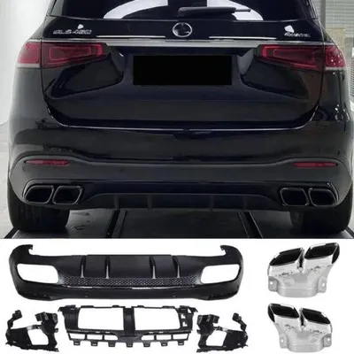 Dyfuzor mercedes gls x167 look amg 63 chrome
