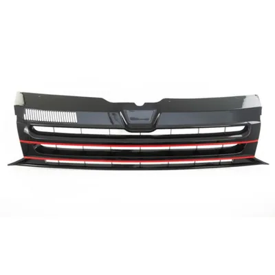 Grill do vw transporter t5 09-15 glossy black red