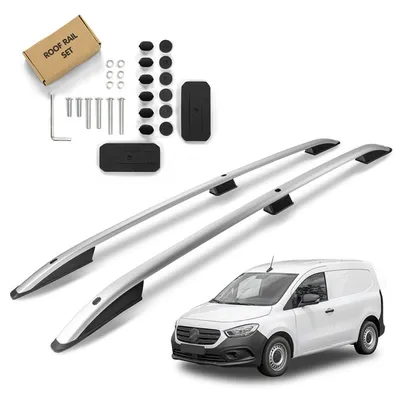 Relingi dachowe Mercedes-Benz Citan II W420 L1 | Standard 2021- Srebrny SHORT