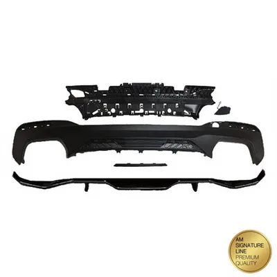 Tylny dyfuzor Matt Black BMW 5 G30 G31 przed liftem 2016-obecnie