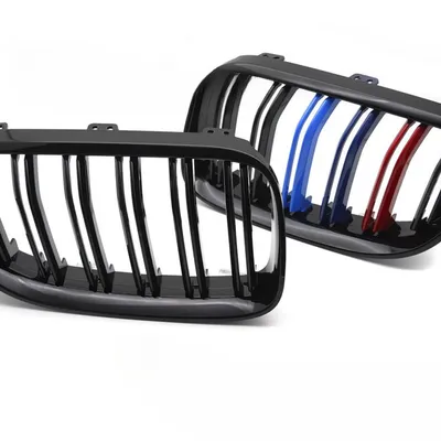 Grill BMW E92 / E93 LCI 2010–2013 Sport Glossy Black Tri-Colour Double Bar
