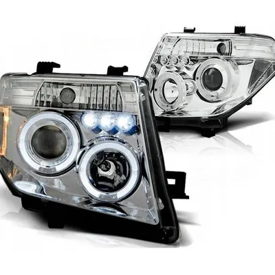 Lampy Nissan Navara D40 Pathfinder 05- Ringi Chrom