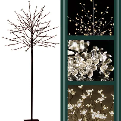 Drzewko dekoracyjne led świecące świąteczne 150 cm