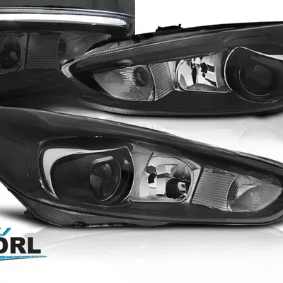 Lampy przednie reflektory Ford Focus MK3 2014–2018 LED DRL SOCZEWKA DIODOWE