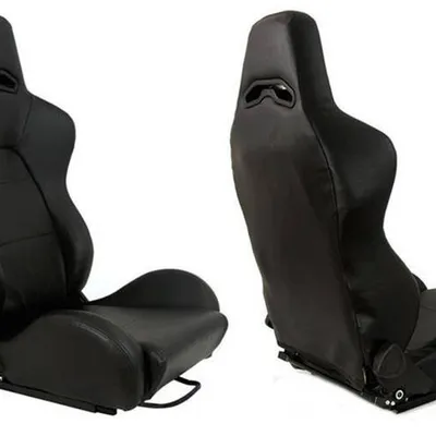 Fotel sportowy DRAGO Skóra Black