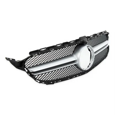 Grill sportowy Silver A-Type Camera MERCEDES C-Class W205 S205 A205 C205 Facelift 2018-2021