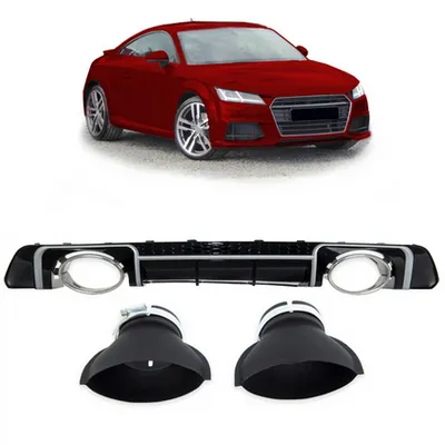 Tylny dyfuzor Silver AUDI TT 2014-obecnie