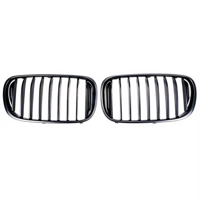 Grill sportowy pojedyncze żeberka Matt Black BMW 7 G11 G12 przed liftem 2015-2019