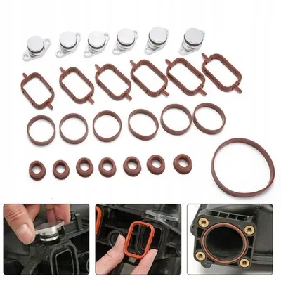 Zaślepki kolektora BMW 6szt 22mm zestaw