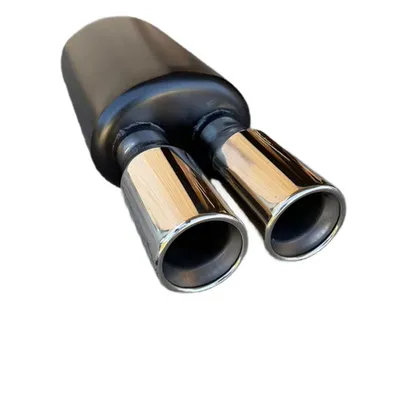 Tłumik sportowy podwójny 2 x DIA 75mm stal nierdzewna