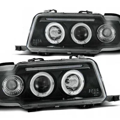 Lampy Reflektory Audi 80 B4 91-96 Ringi Black