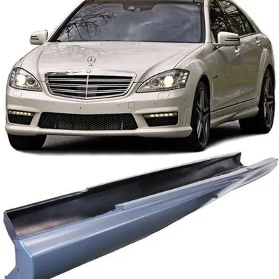 Spoilery progowe mercedes w221 look amg krótkie