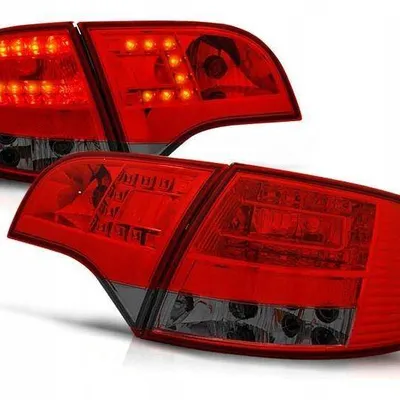 Lampy diodowe Audi A4 B7 04-08 avant red smoke led