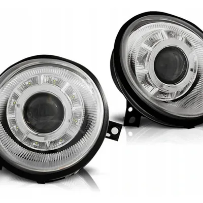 Lampy Reflektory Vw Lupo 98-05 Chrome Led Ringi