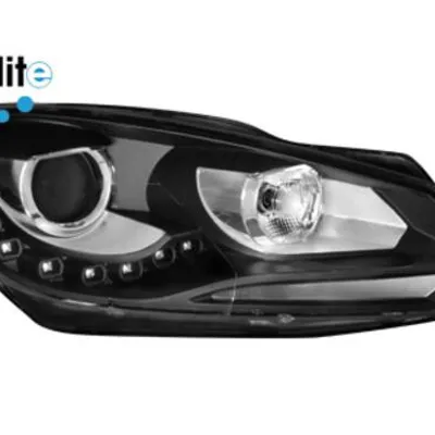 Lampy p. d-litr vw golf 6 08+ black
