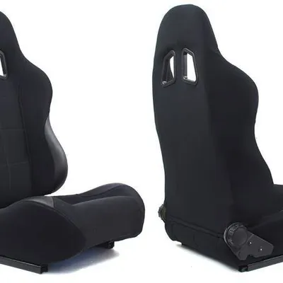 Fotel sportowy MONZA POWER Welur Black