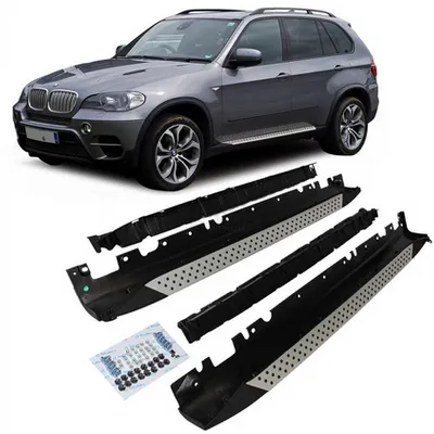 Stopnie boczne z aluminium Black BMW X5 E70 2007-2013