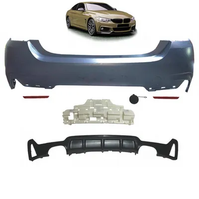 Tylny zderzak sport zestaw z dyfuzorem BMW 4 F32 F33 F36 2013-2021