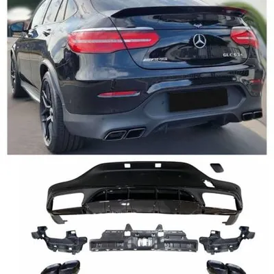 Dyfuzor końcówki mercedes c253 glc coupe black