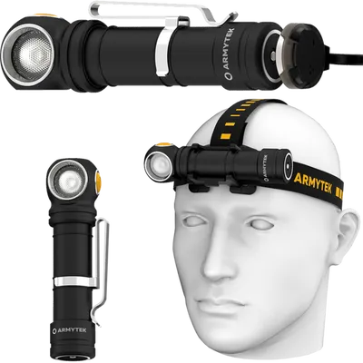 Latarka czołowa wizard c2 pro max aku led 4000lm lampa rowerowa sportowa