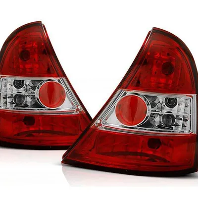 Lampy Tylne Renault Clio Ii 98-01 Clear Red White