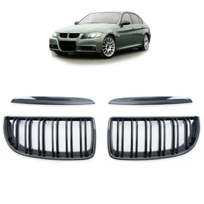 Grill (nerki) do bmw e90 e91 05-08 dual gloss black