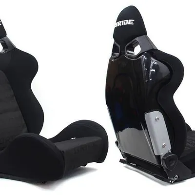 Fotel sportowy CUGA Welur Bride Black