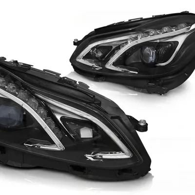Lampy mercedes w212 13-16 black drl full led lift