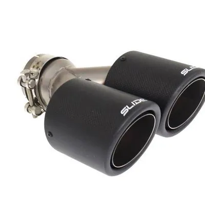 Podwójna Końcówka tłumika 89mm wejście 63,5mm SLIDE
