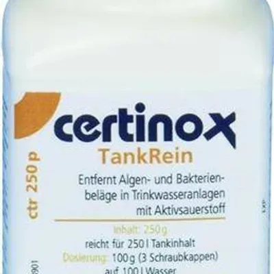 Certinox do czyszczenia instalacji czystej wody