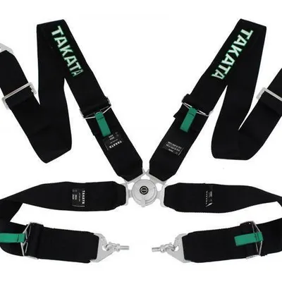 Pasy sportowe 4p 3" Black - Takata Replica harness