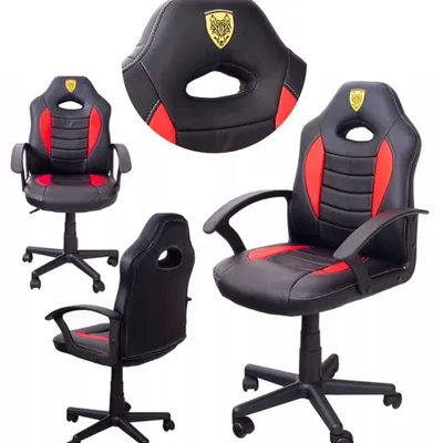 Fotel gamingowy kubełkowy ergonomiczny biurowy gracza obrotowy