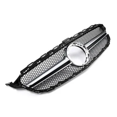 Grill mercedes w205 14-18 look amg silver
