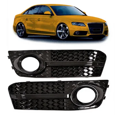 Ramki do halogenów Gloss Black AUDI A4 B8 przed liftem 2008-2011
