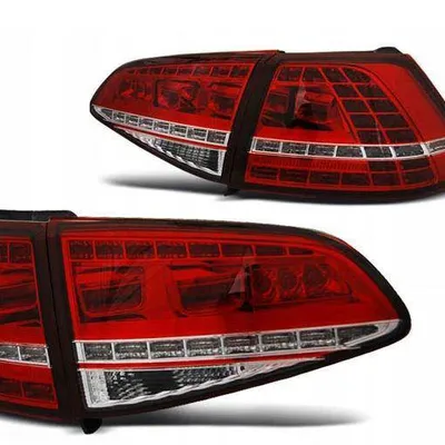 Lampy diodowe Vw Golf VII 7 red white led gti