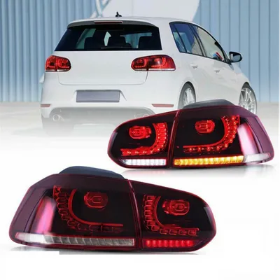 Zestaw Lamp Tylnych Dynamic LED Red Clear VW GOLF VI 2008-2012