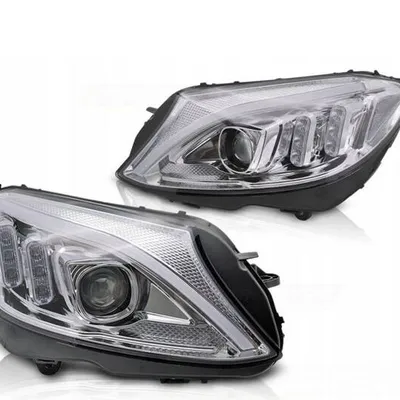 Lampy reflektory chrome led do Mercedes w205 14-18