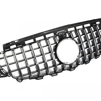 Grill przedni Mercedes W213 / S213 2016–2019 Sport Style Chrome Black GT Style z miejscem na kamerę