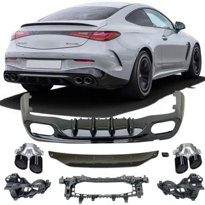 Dyfuzor z końcówkami wydechu mercedes cle amg line