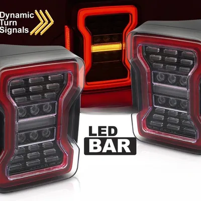 Lampy tylne diodowe Chrysler Jeep Wrangler JK 07-18 LED black