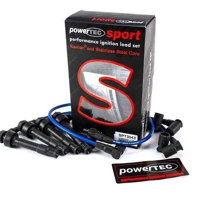 Przewody zapłonowe PowerTEC BMW M3 E30 2.3L 86-92 Niebieskie
